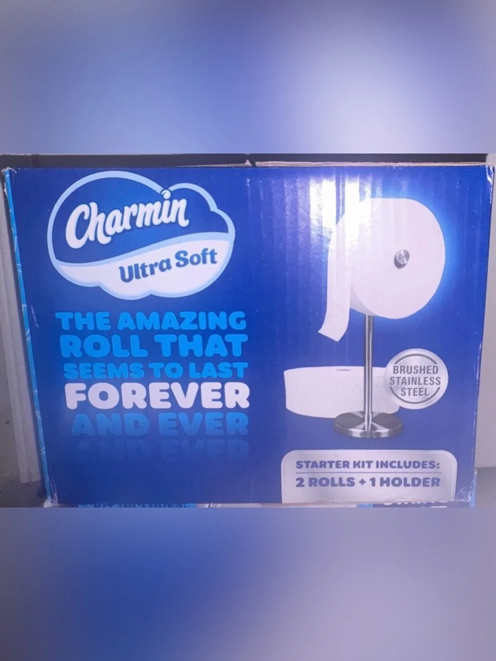 Charmin Ultra Soft Forever Roll Starter Kit (2 rolls and 1 stand)